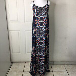 Mara Hoffman Women's Multicolor Geometric Maxi Dress Size Small